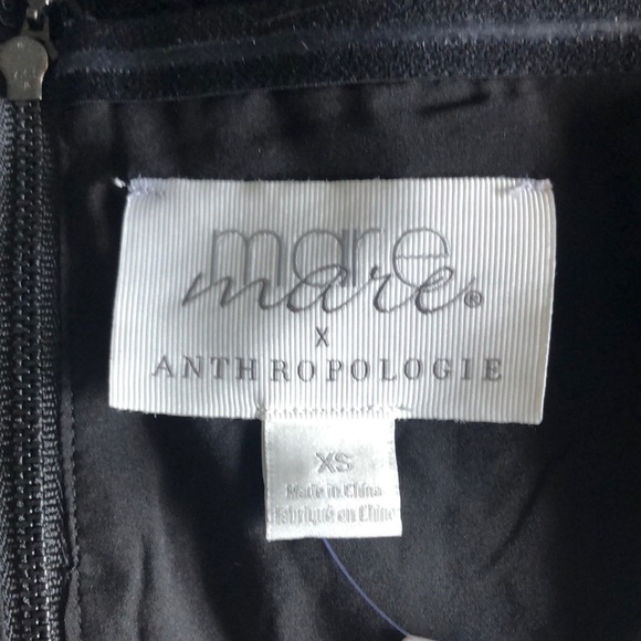 💛 XS 💛 NWT Anthro Lace Tube Top Tie Knot Asymmetrical Zip - Picture 2 of 6